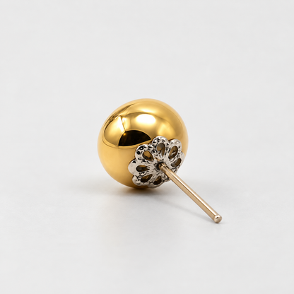 MY LOBE STUDS – GOLD SPHERE